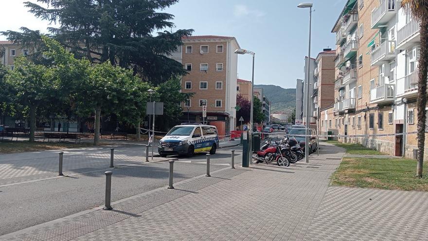Una fuga de gas en la Txantrea obliga a cortar una calle y a que sus vecinos permanezcan en casa