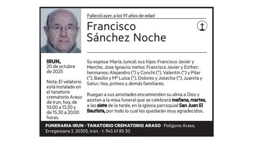 Francisco Sánchez Noche