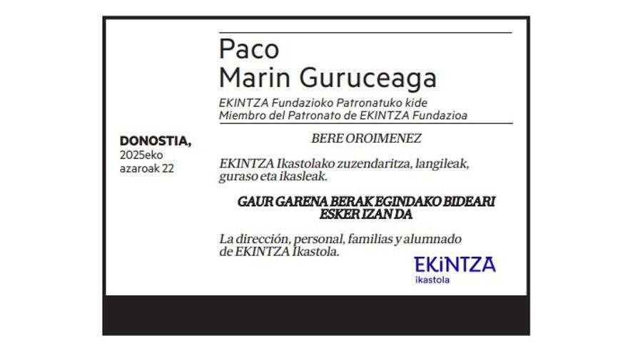 Paco Marin Guruceaga