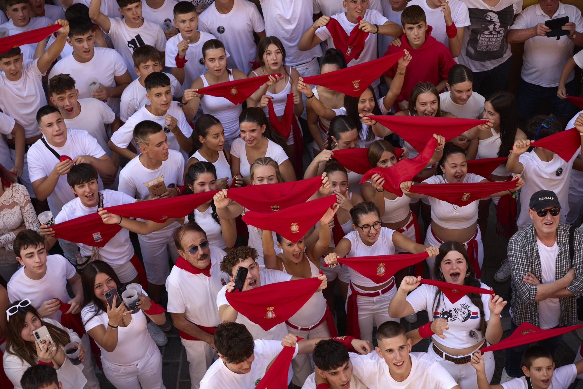 Fotos del cohete de fiestas de Sangüesa 2025