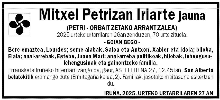 Mitxel Petrizan Iriarte