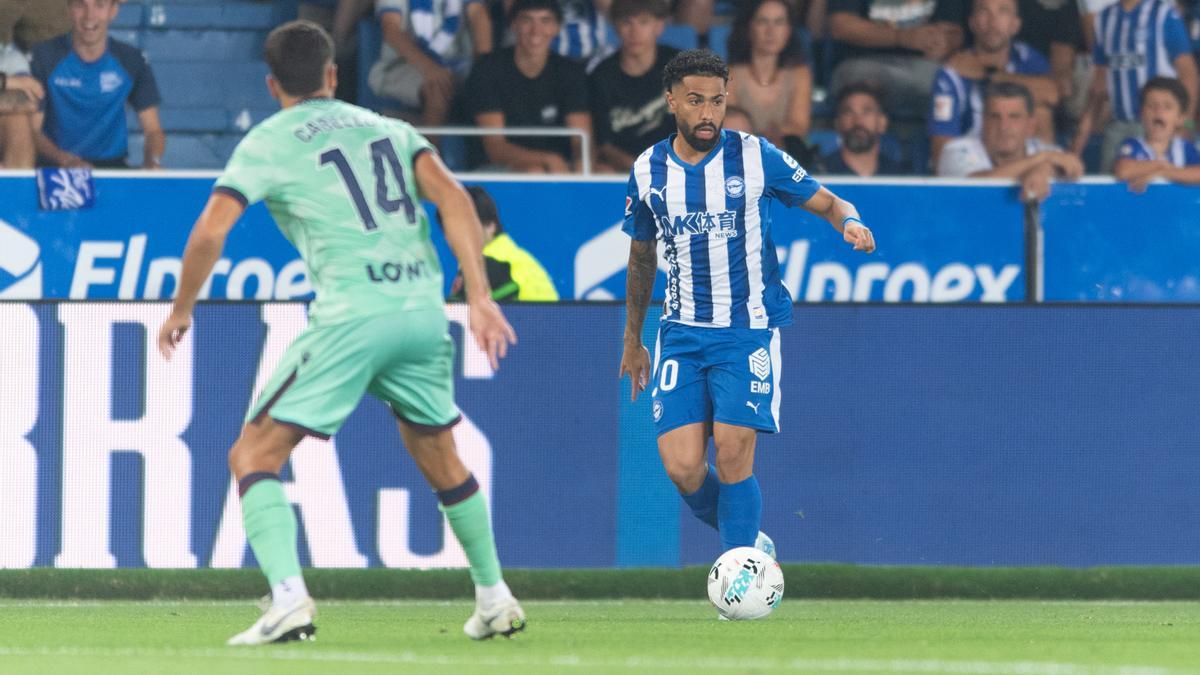 Calebe fue uno de los revulsivos en la recta final del encuentro ante el Levante disputado el pasado sábado.