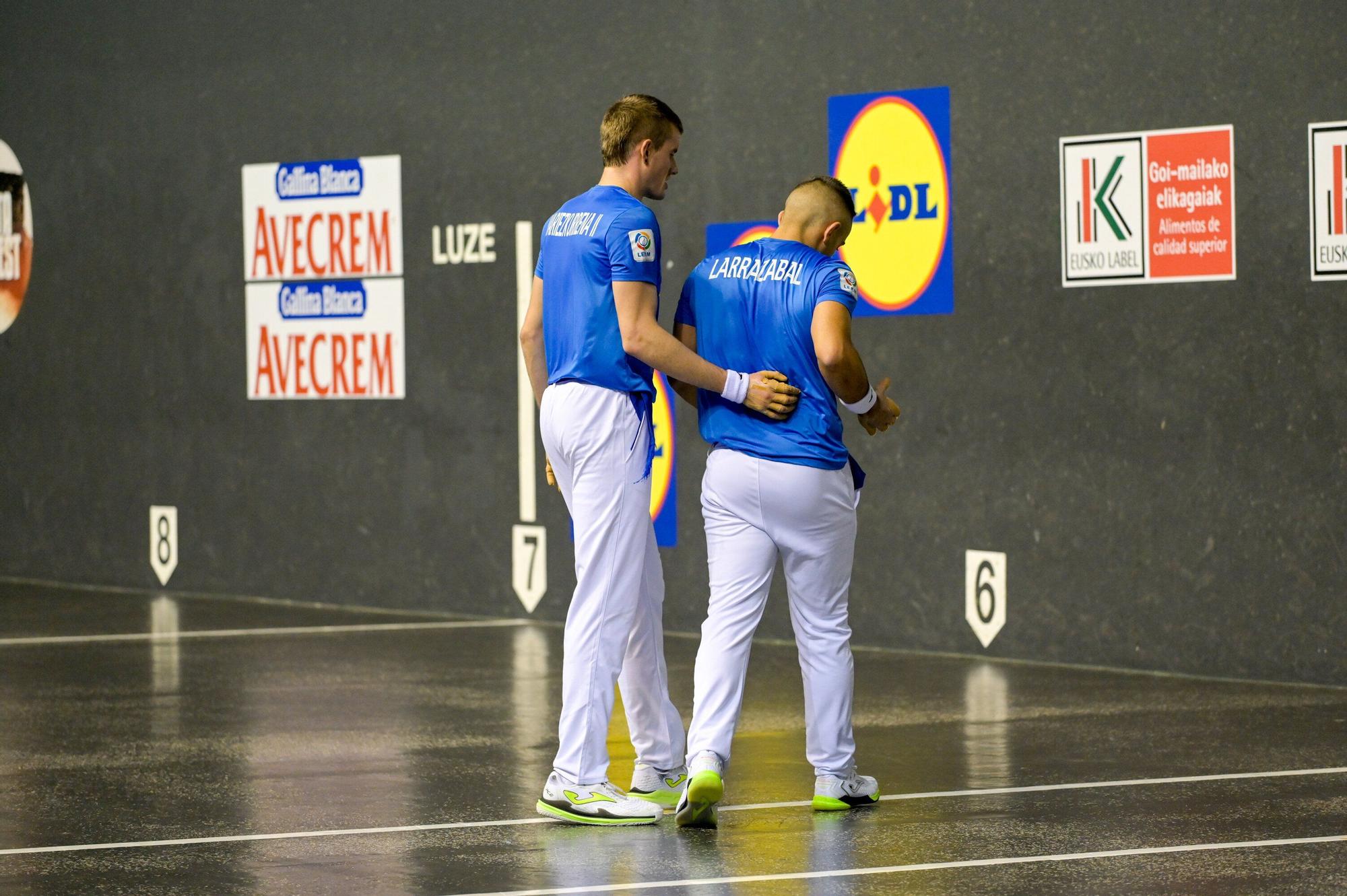 Larrazabal-Mariezkurrena II superan a Laso-Albisu en la tercera jornada del Campeonato de Parejas.