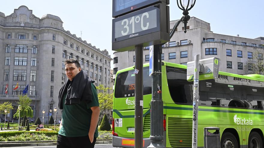 En imágenes: Los termómetros se disparan en Bizkaia