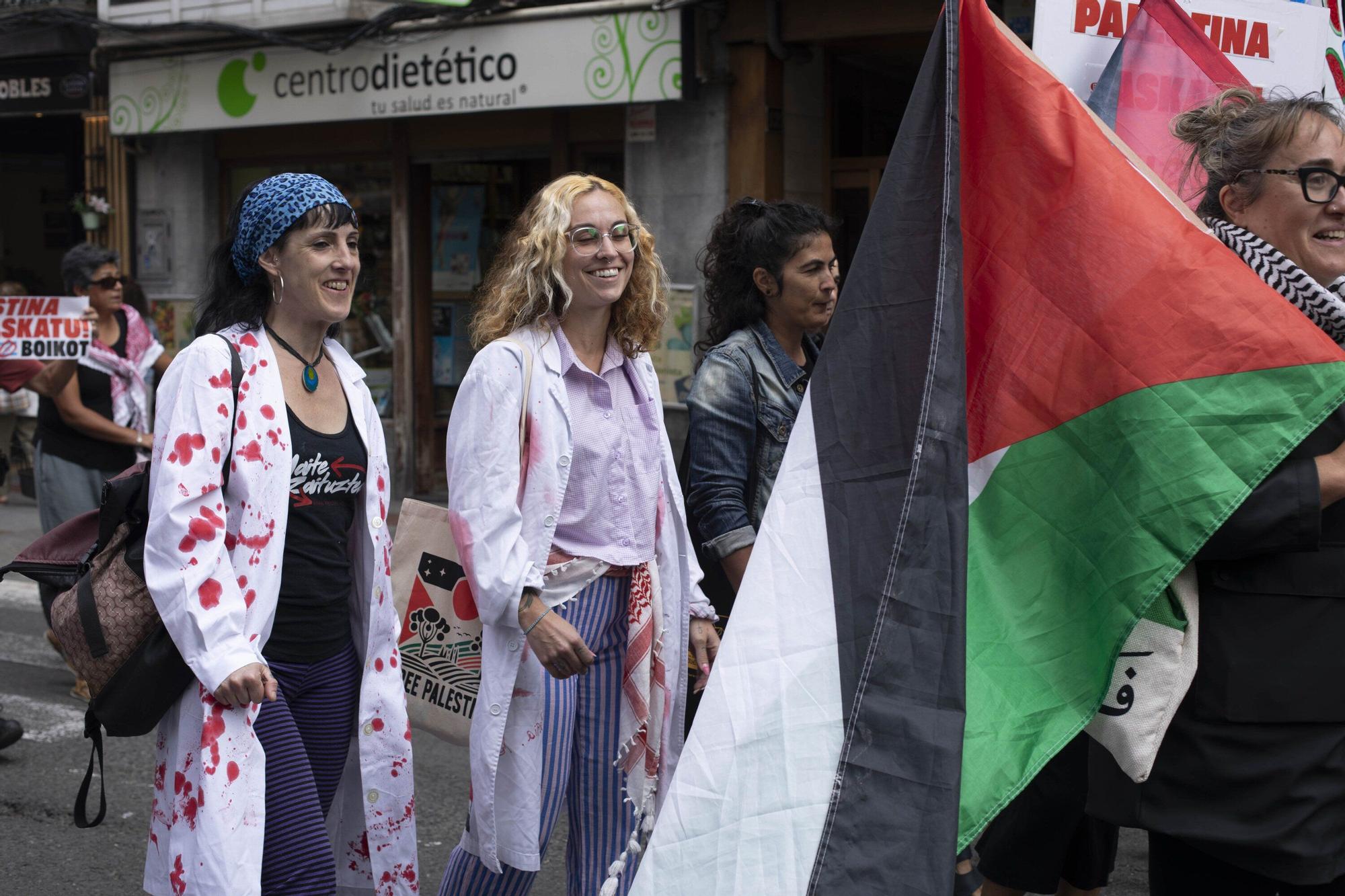 En imágenes: Vitoria se manifiesta en apoyo del pueblo palestino