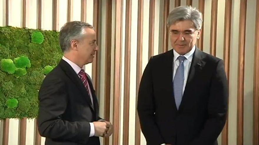 Siemens AG etxeko presidenteak Euskadira egin du bisita