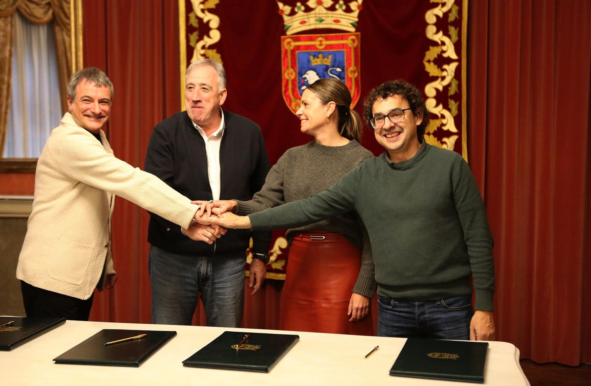 EH Bildu, Geroa Bai y Contigo Zurekin, firman, junto a PSN, el presupuesto de Pamplona 2026