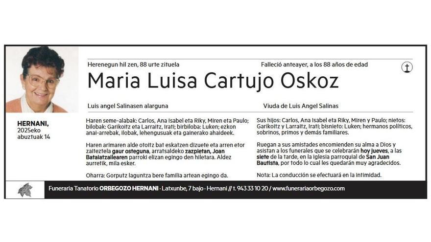 MARIA LUISA CARTUJO OSCOZ