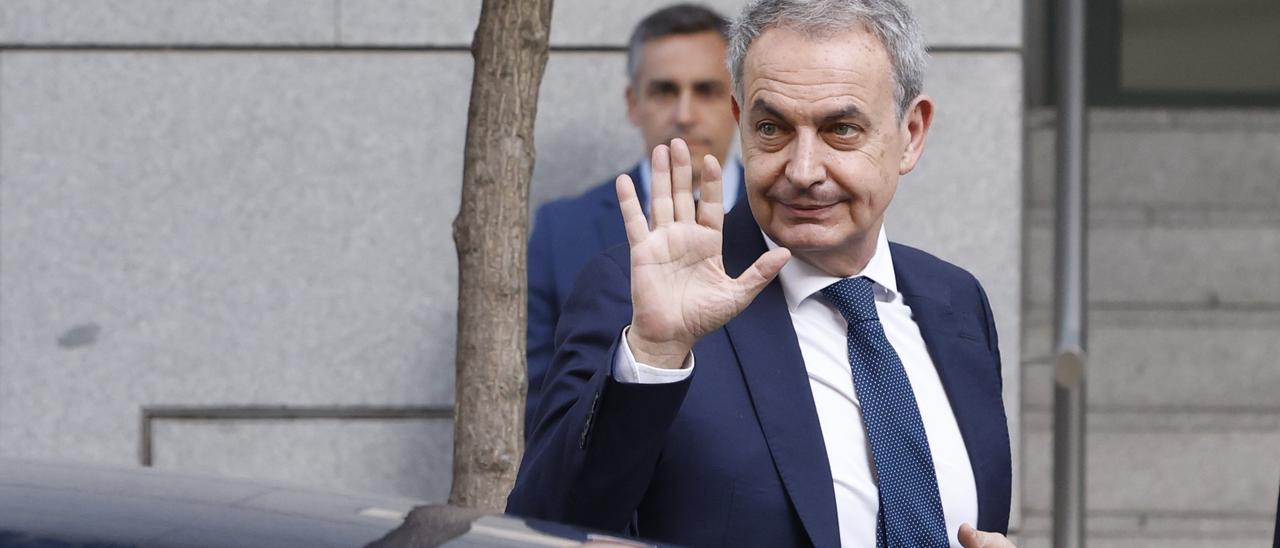 Zapatero llega a la Audiencia Nacional para declarar por el rescate de Plus Ultra y sus joyas incautadas