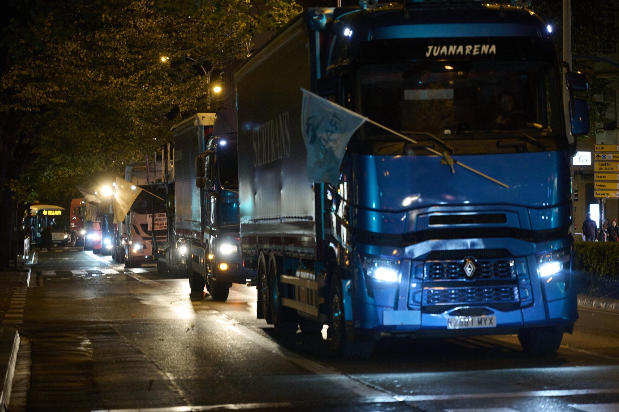 Una camionada irrumpe las calles de Pamplona