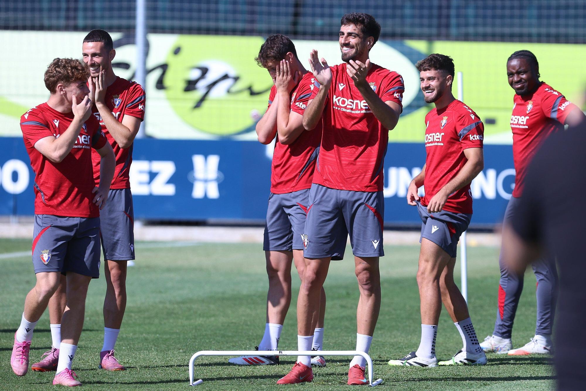 Fotos del último entrenamiento en Tajonar antes del Espanyol-Osasuna