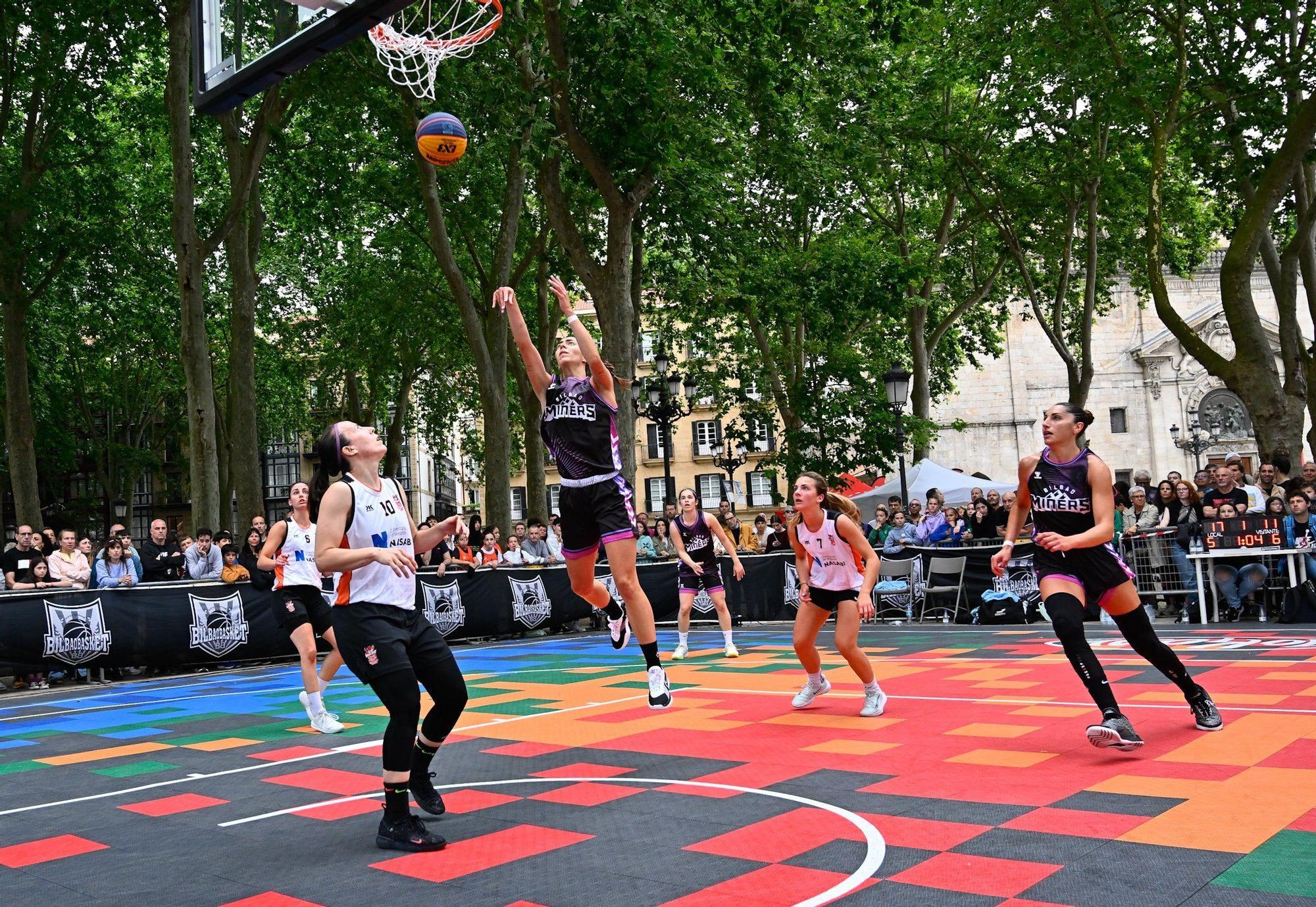 En imágenes: Bilbao se sube al carro del baloncesto 3x3
