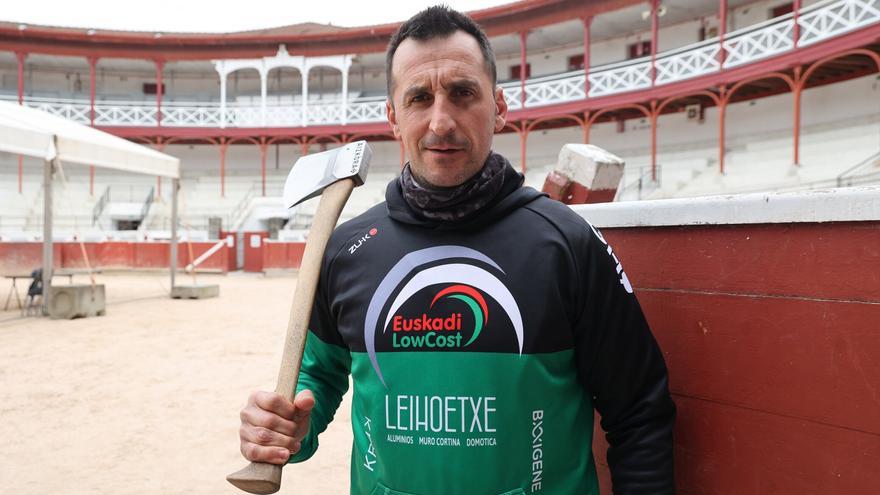 “En todo mi recorrido como aizkolari, ahora es cuando estoy cortando más”