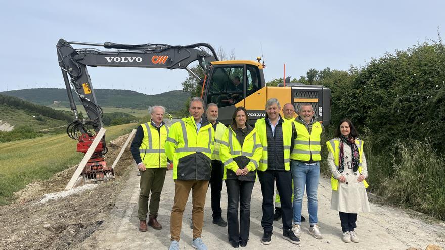 Arrancan las obras de la NA-6000 entre Etxabakoitz y Campanas con cortes y desvíos durante dos meses