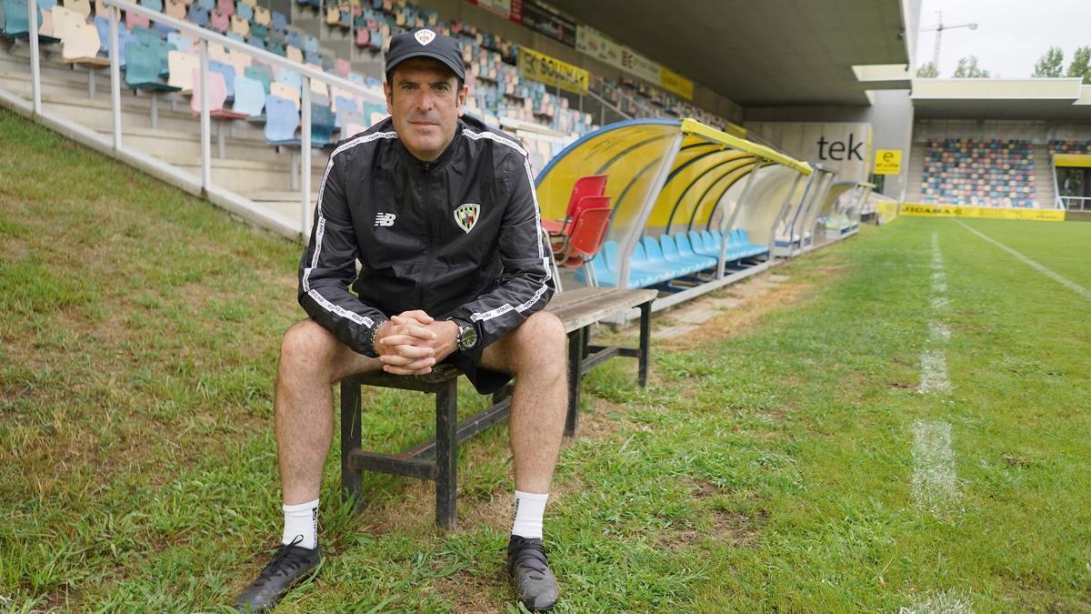 Imanol de la Sota, entrenador del Barakaldo.