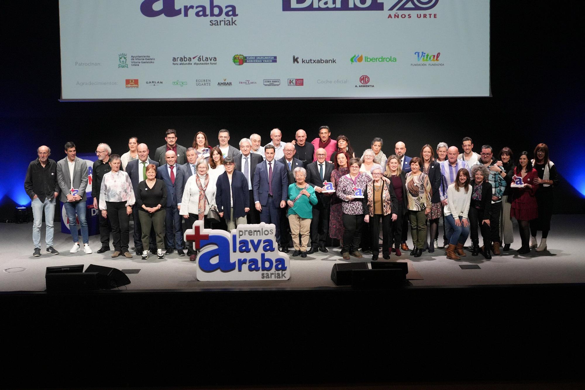 En imágenes: Así ha sido la entrega de los Premios +Álava Sariak