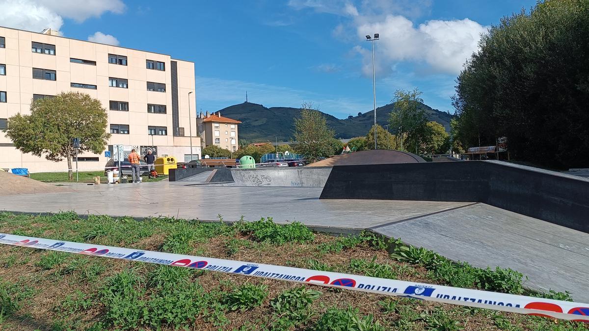 El skate park de Muskiz, cerrado hasta el viernes