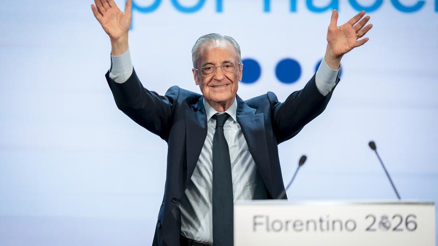 Florentino Pérez, reelegido como presidente del Real Madrid