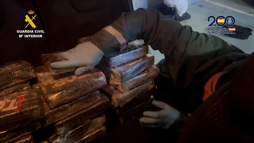 Desarticulada una organización criminal tras ser interceptados 58 kilos de cocaína en Arrigorriaga
