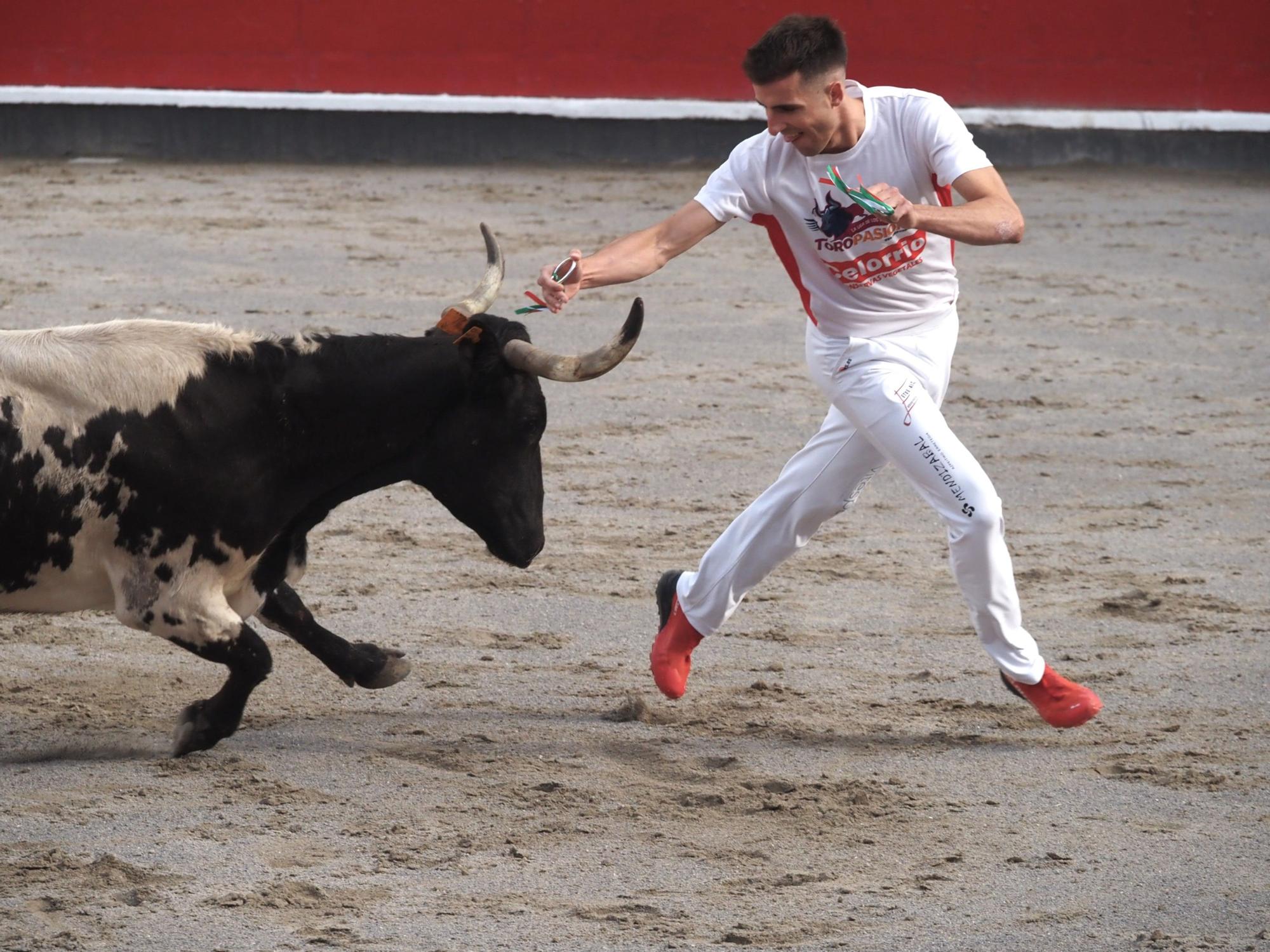 El extremeño Israel Pérez 'Ruso' se estrena con victoria en el Campeonato de Recortadores de Azpeitia