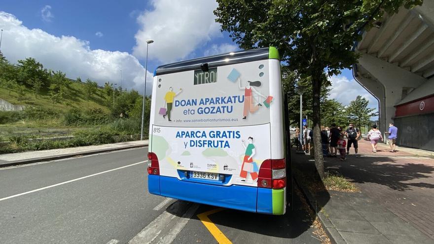 Donostia: La lanzadera entre el aparcamiento gratuito de Illunbe y el Centro arranca este sábado