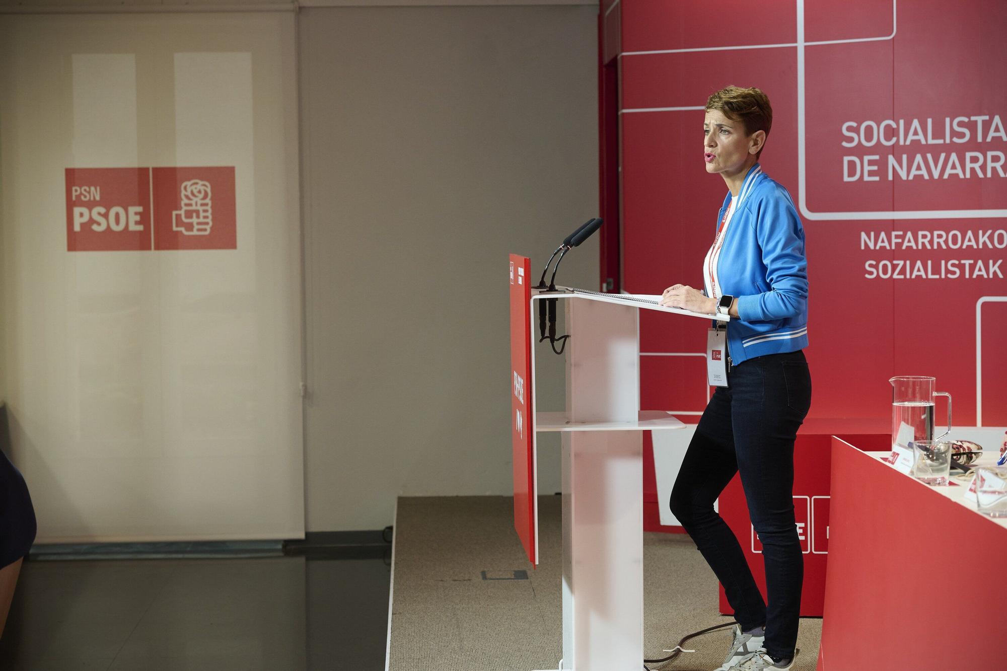 Fotos del Comité Regional del PSN-PSOE en Pamplona