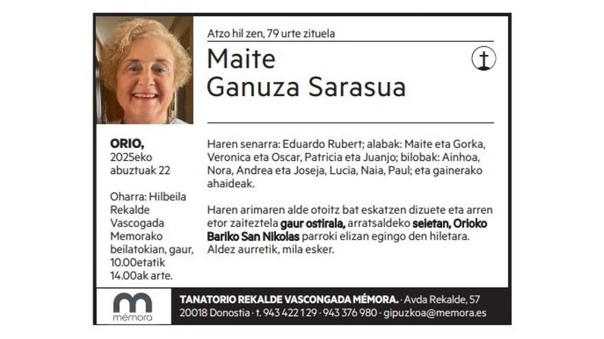 Maite Ganuza Sarasua