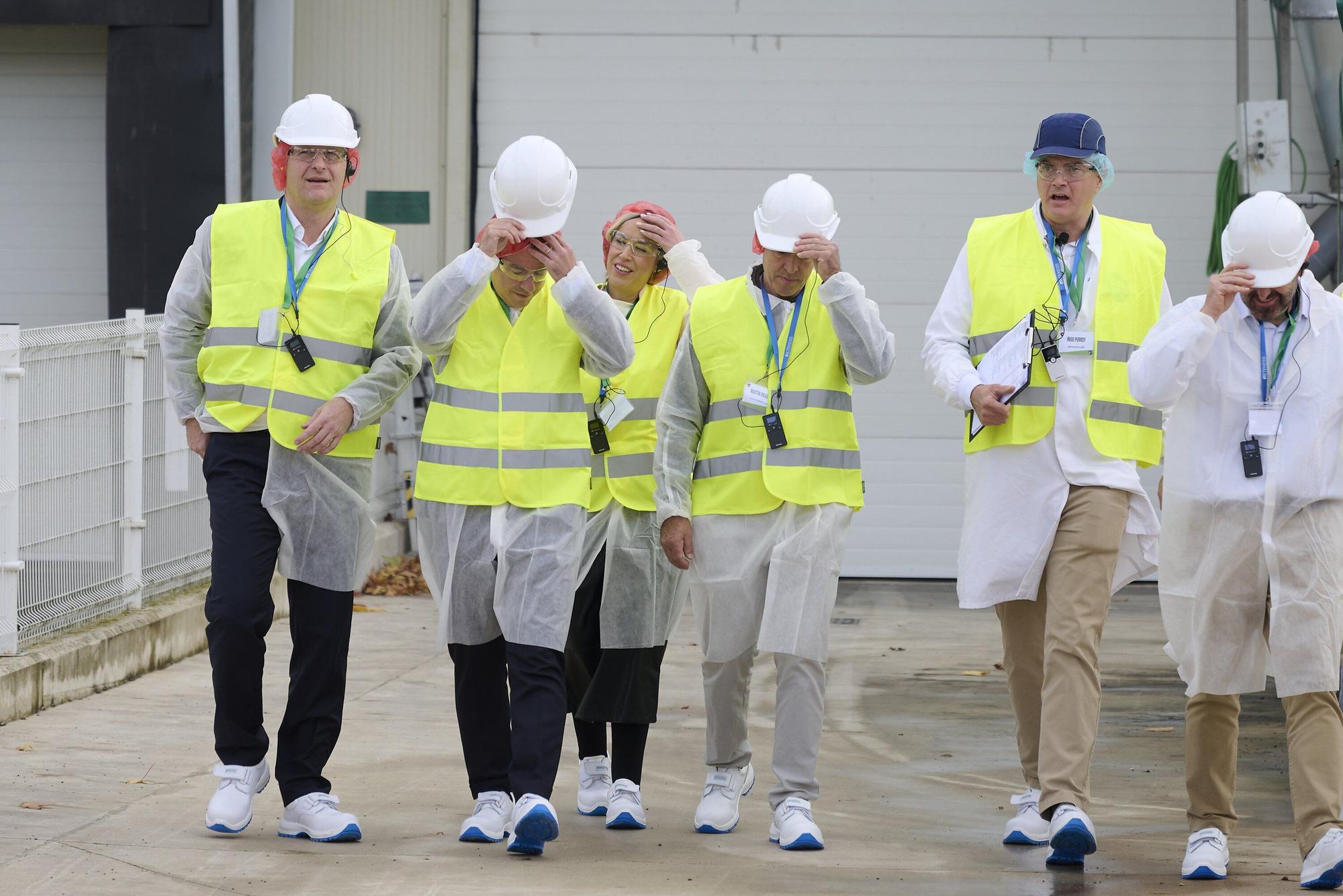 Fotos de la visita a la fábrica en Iraizotz de Grupo Bel