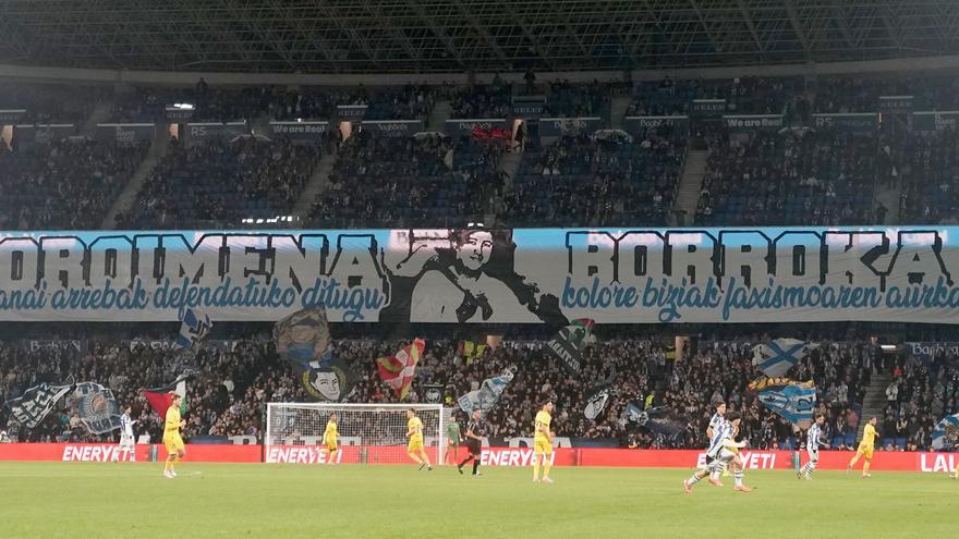 Bultzada muestra un tifo en recuerdo de Aitor Zabaleta