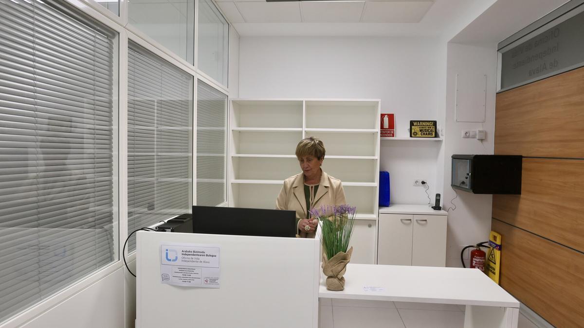 Recepción de la flamante Oficina de Vida Independiente.