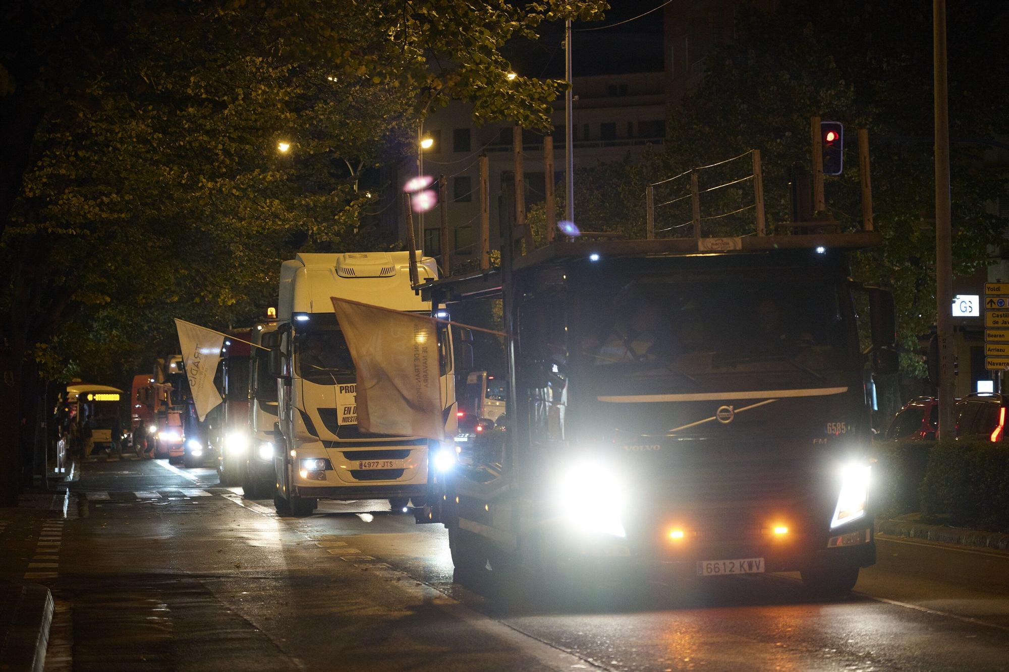 Una camionada irrumpe las calles de Pamplona