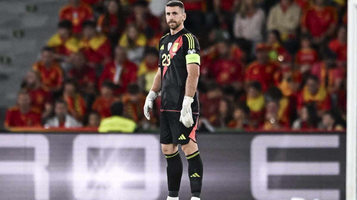 Unai Simón lleva más de cuatro partidos con España sin recibir un gol.