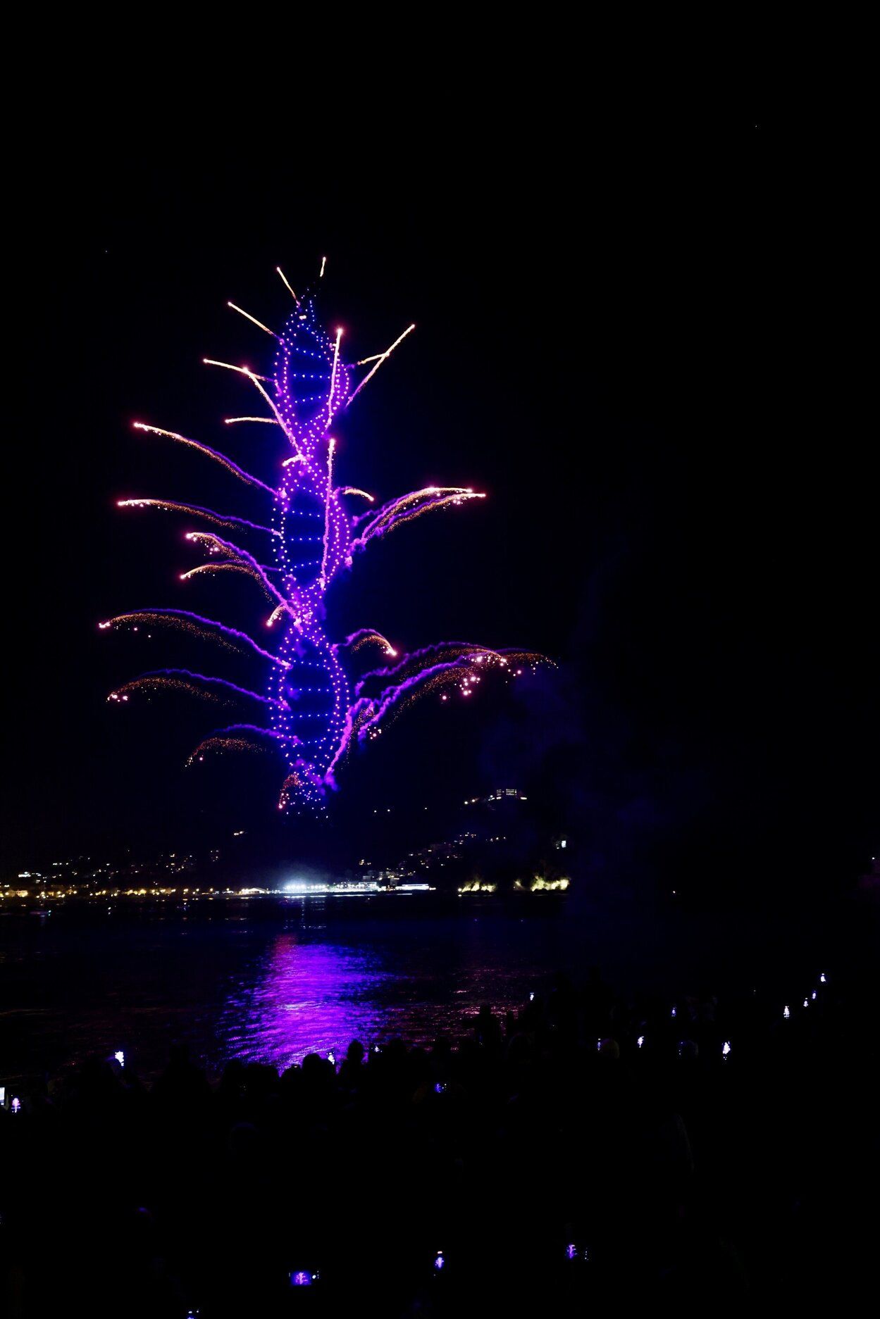 Espectacular encendido de las luces de Navidad en Donostia