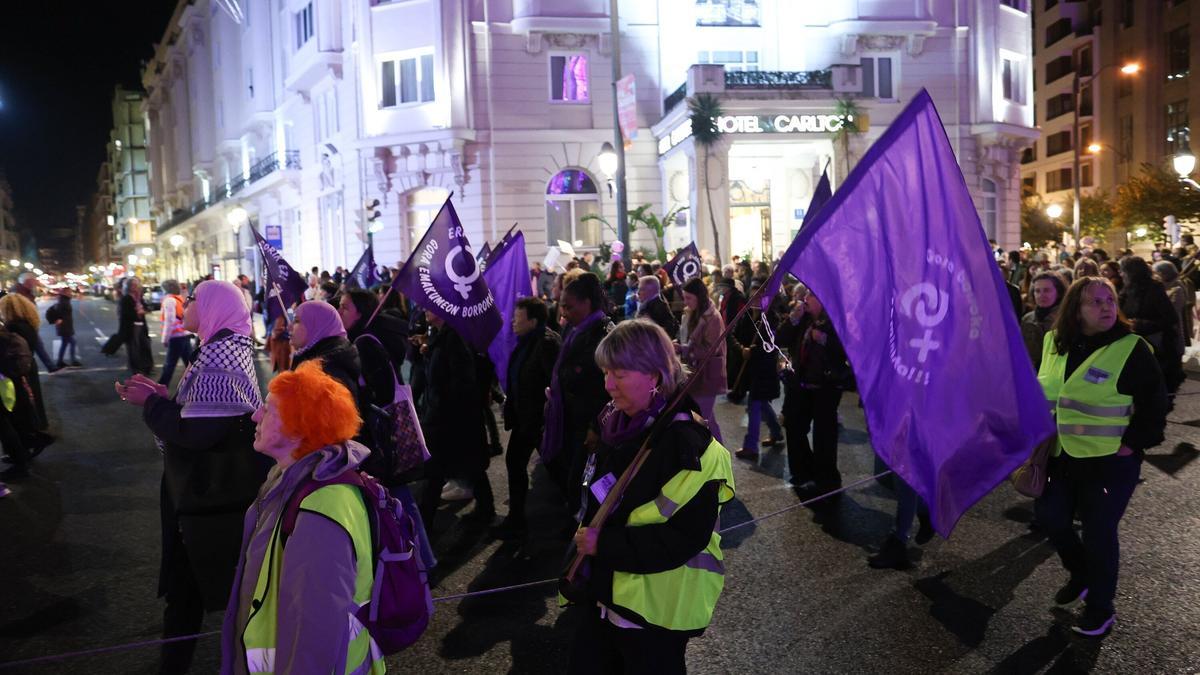 Manifestación en Bilbao con motivo del 25 de noviembre del año pasado
