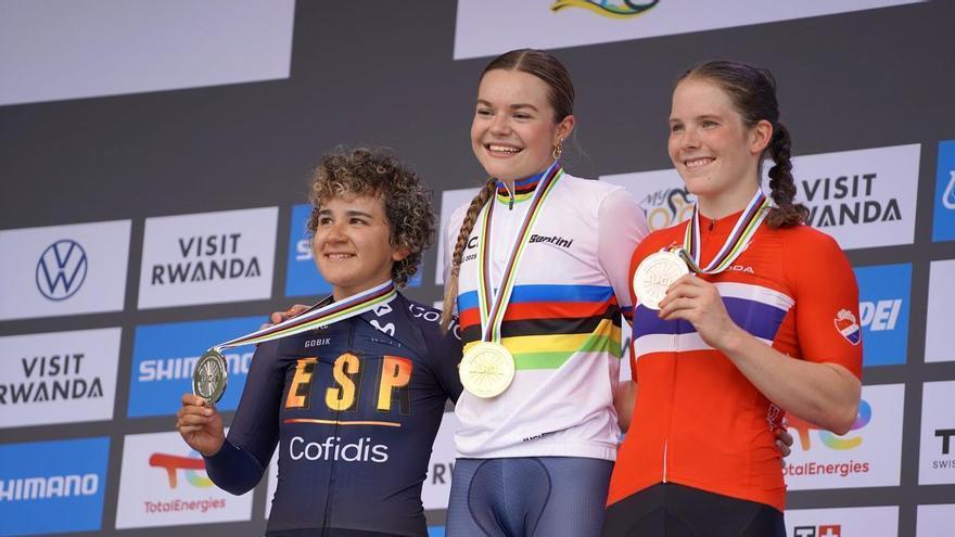 Paula Ostiz, subcampeona Mundial de contrarreloj júnior
