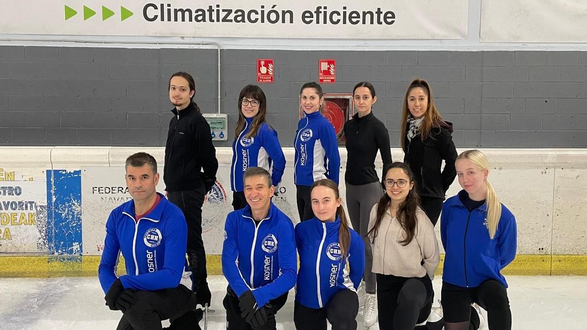 Imagen de deportistas del Kosner Club Hielo Huarte