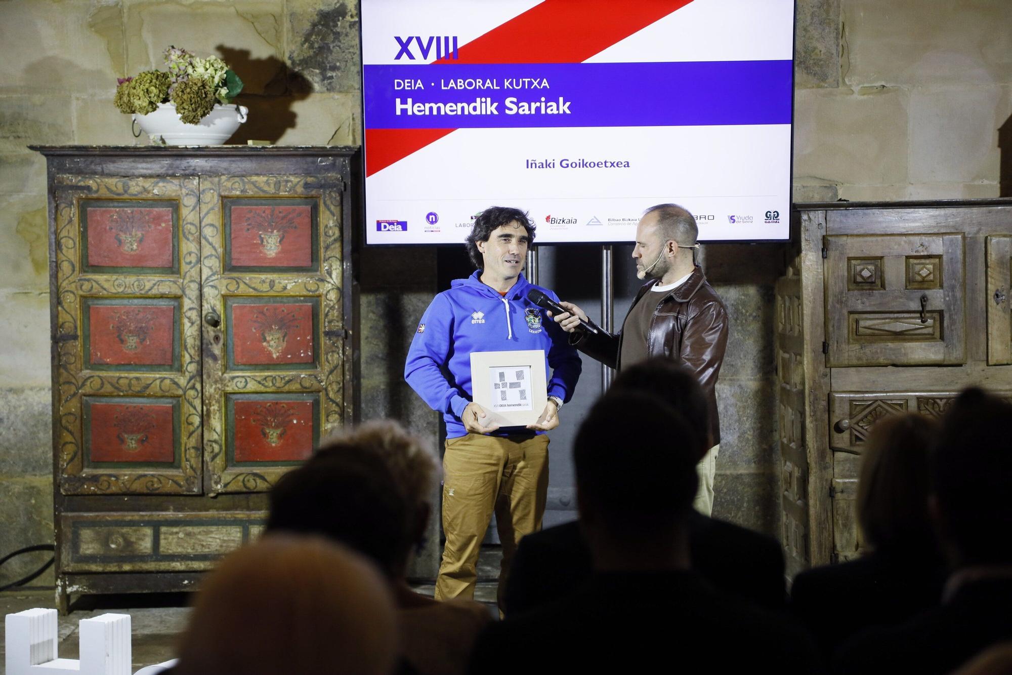 La gala DEIA Laboral Kutxa Hemendik Sariak Kostaldea, en imágenes