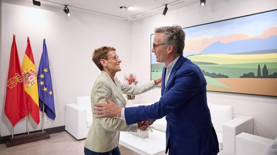 La Presidenta Chivite recibe al embajador británico en España