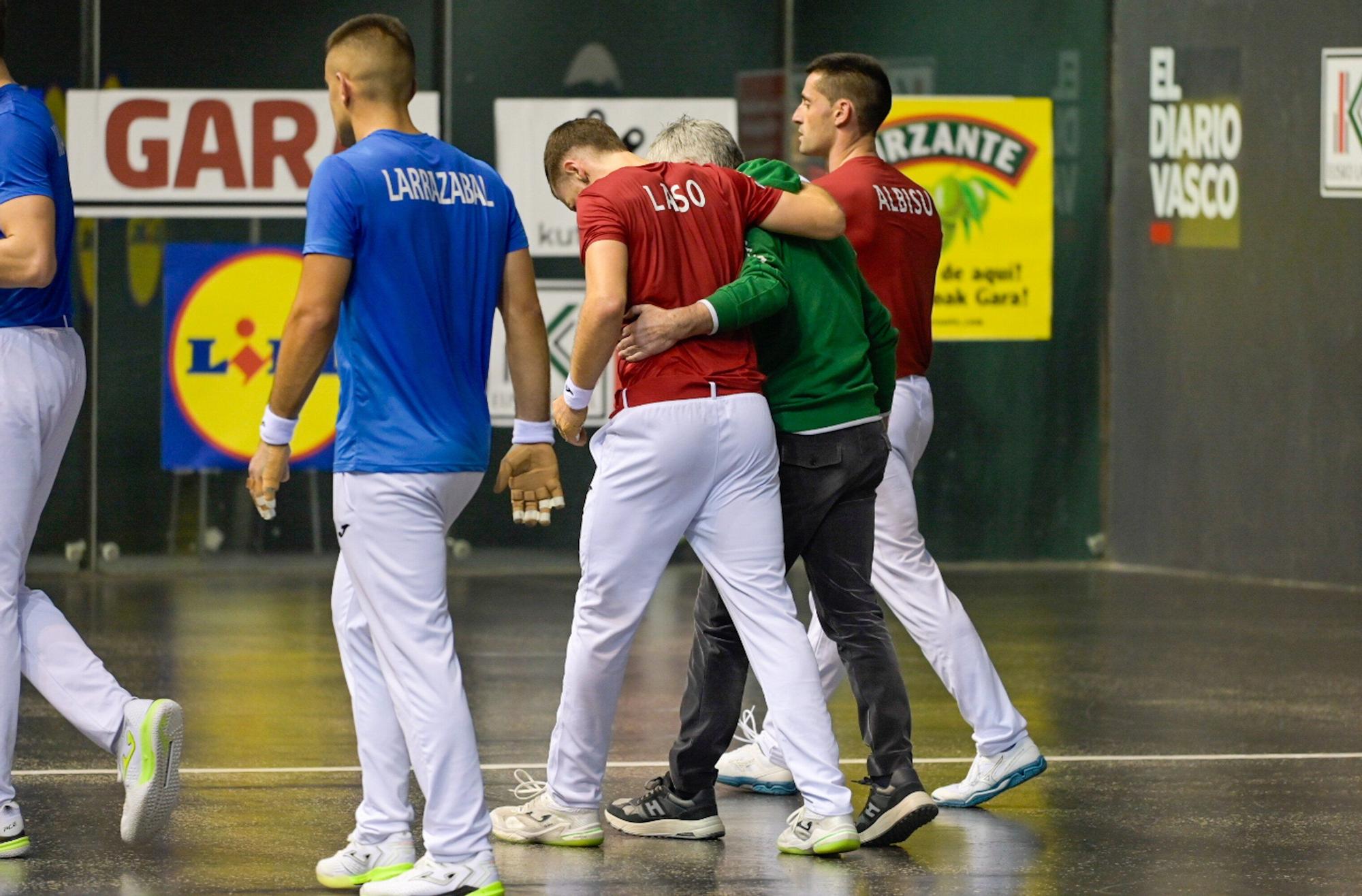 Larrazabal-Mariezkurrena II superan a Laso-Albisu en la tercera jornada del Campeonato de Parejas.