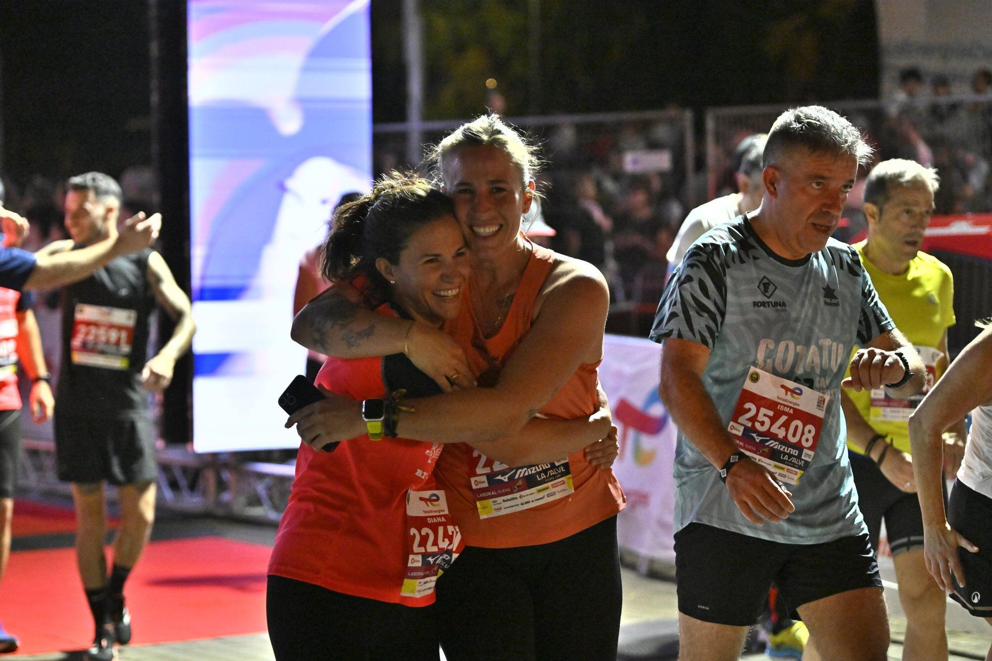 El Bilbao Night Marathon, en imágenes