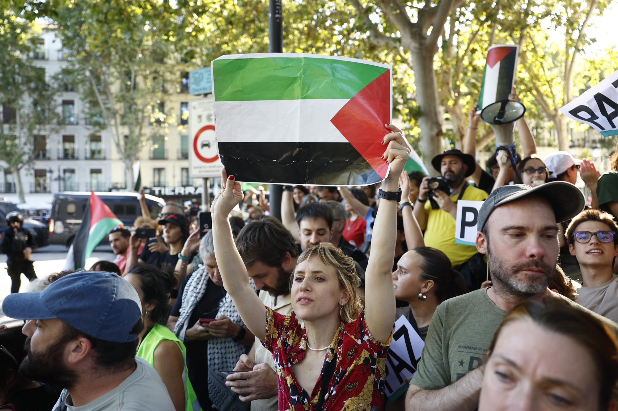 Cargas policiales en Madrid contra los manifestantes propalestina