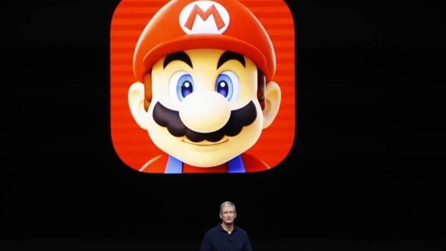 Tim Cook  y la imagen de Mario Bros