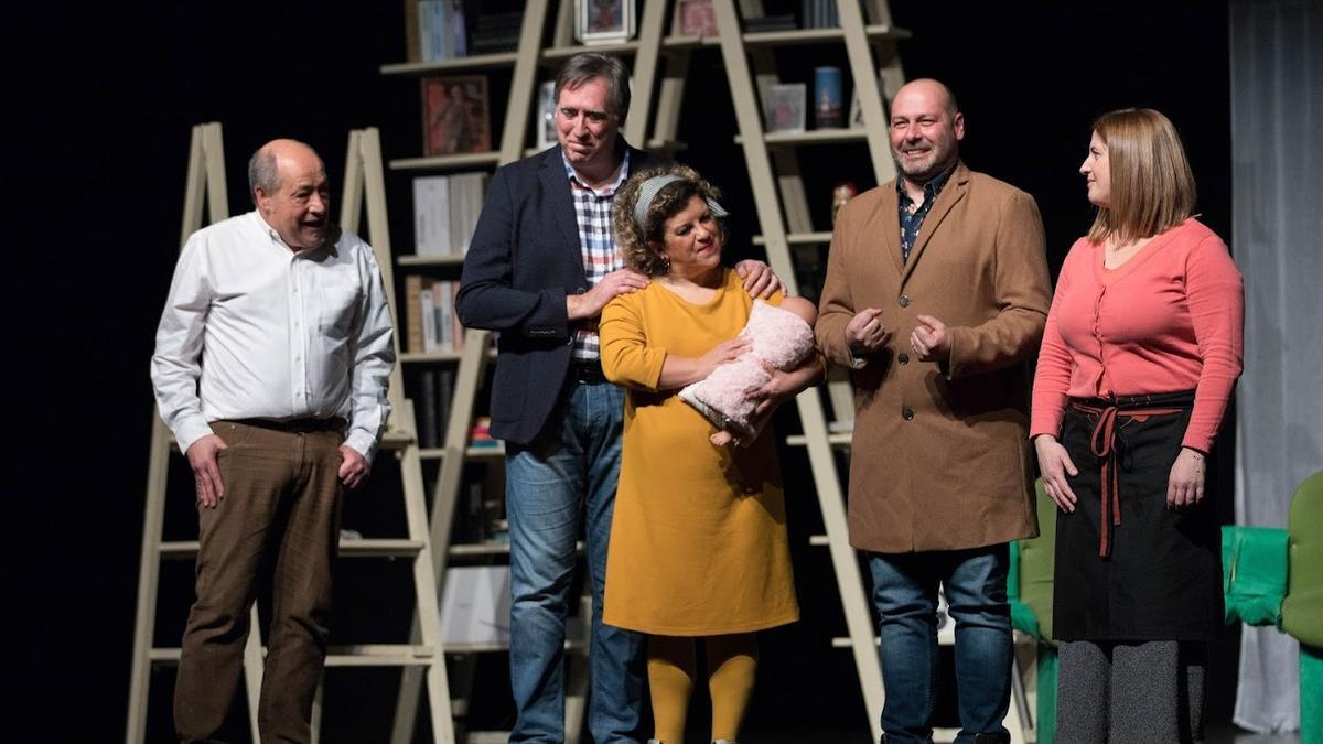 Banarte Antzerki Taldea durante la puesta en escena de &#039;&#039;Ese no!&#039;