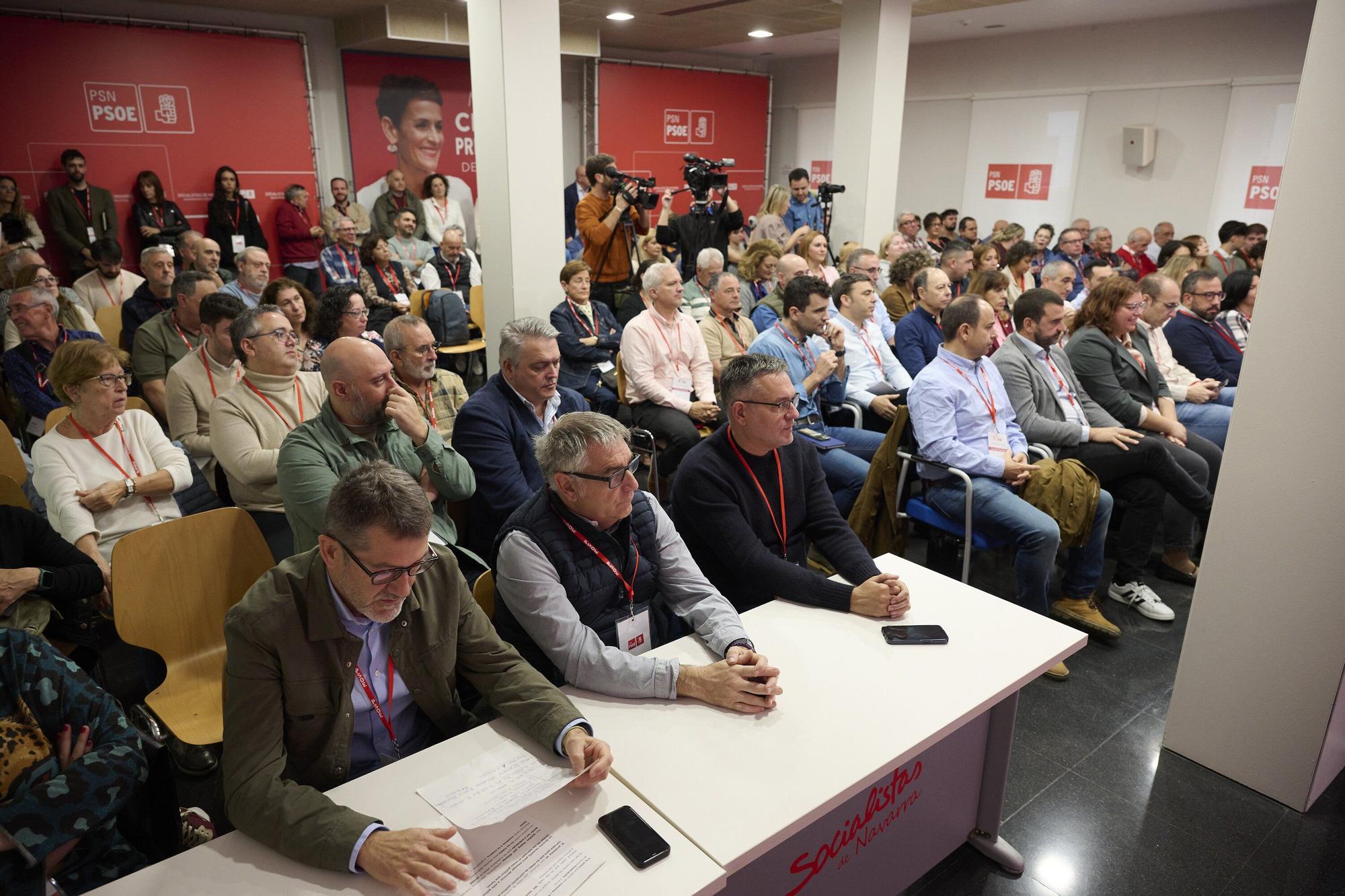 Fotos del Comité Regional del PSN-PSOE en Pamplona