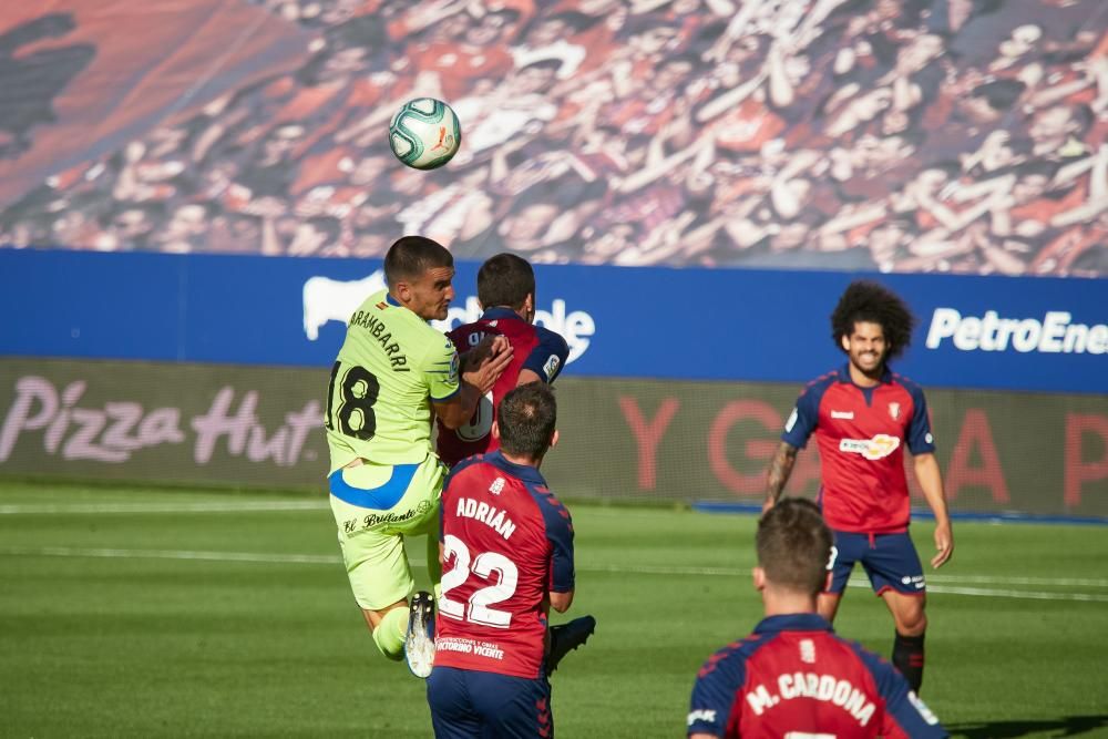 Imágenes del Osasuna Getafe este domingo en El Sadar