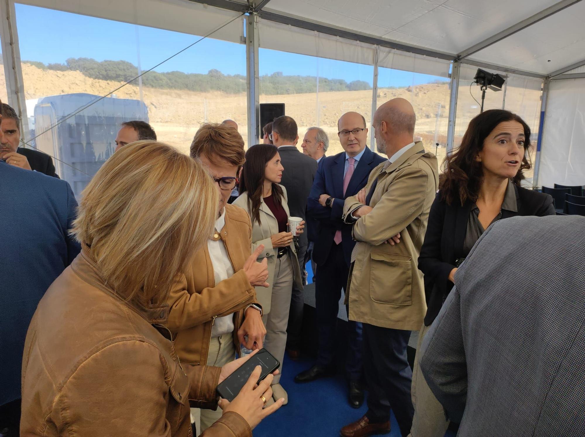 Fotos del inicio de las obras en la nueva línea eléctrica entre Tierra Estella y Muruarte