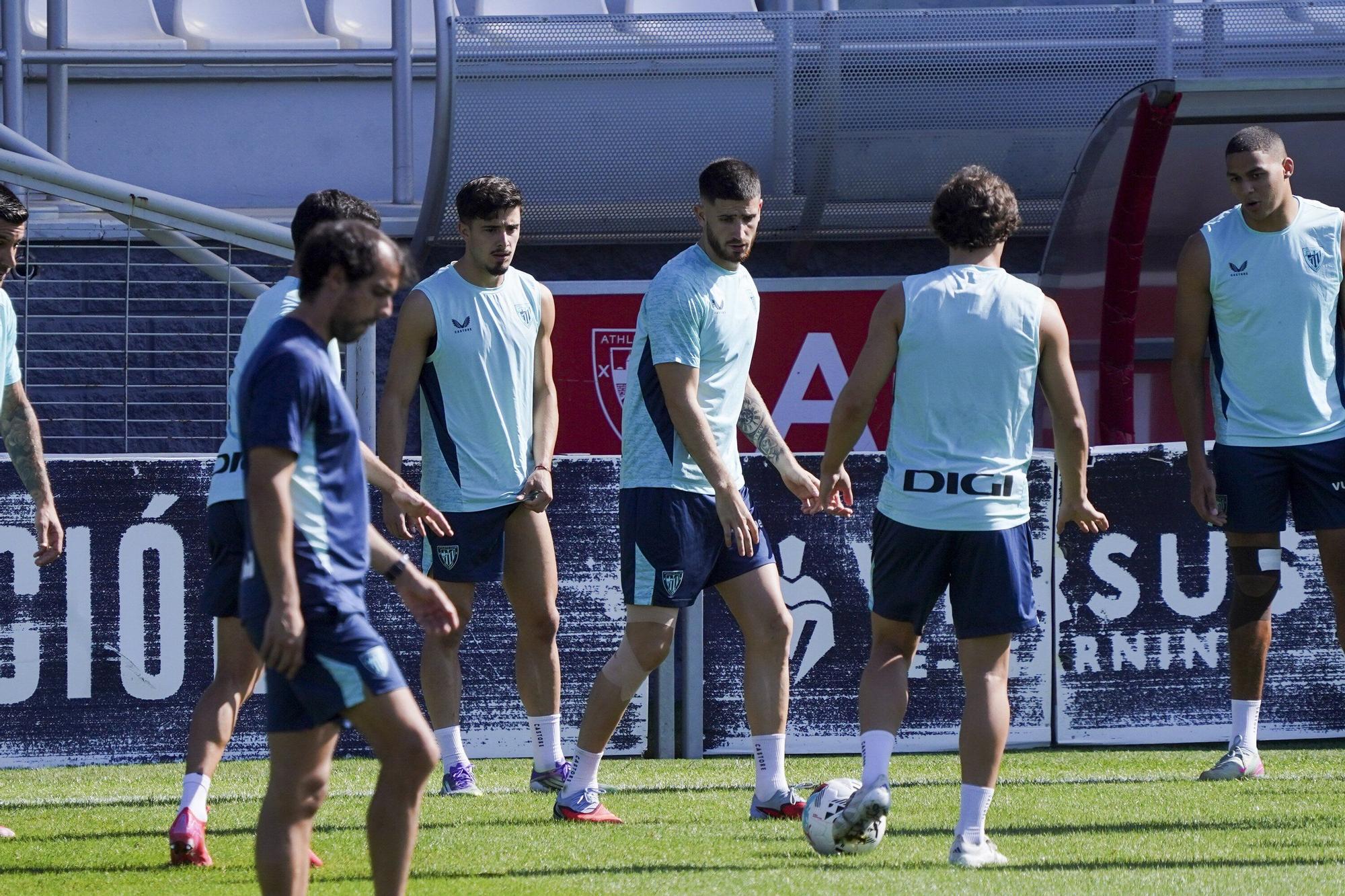 En imágenes: entrenamiento del Athletic en Lezama este sábado