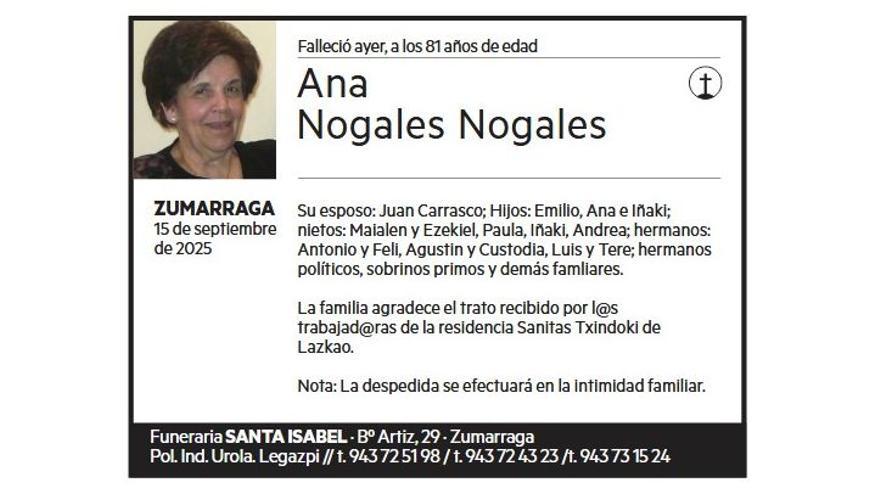 ANA NOGALES NOGALES