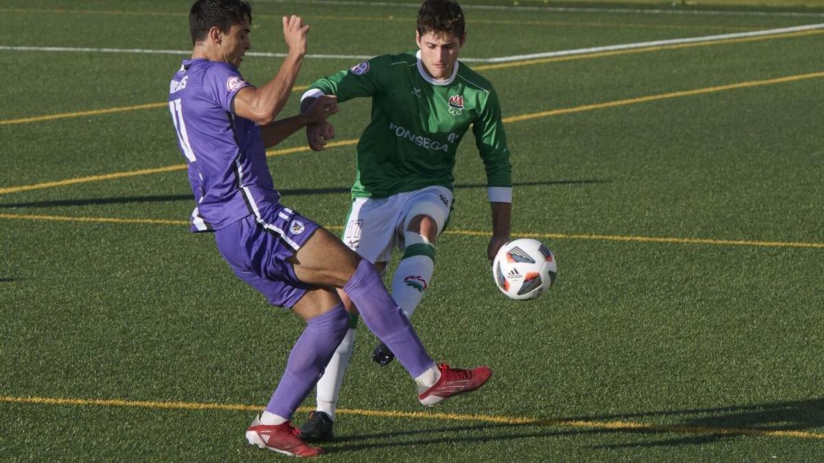 Lance del San Juan - Mutilvera, último partido de los verdes en la Agrupación