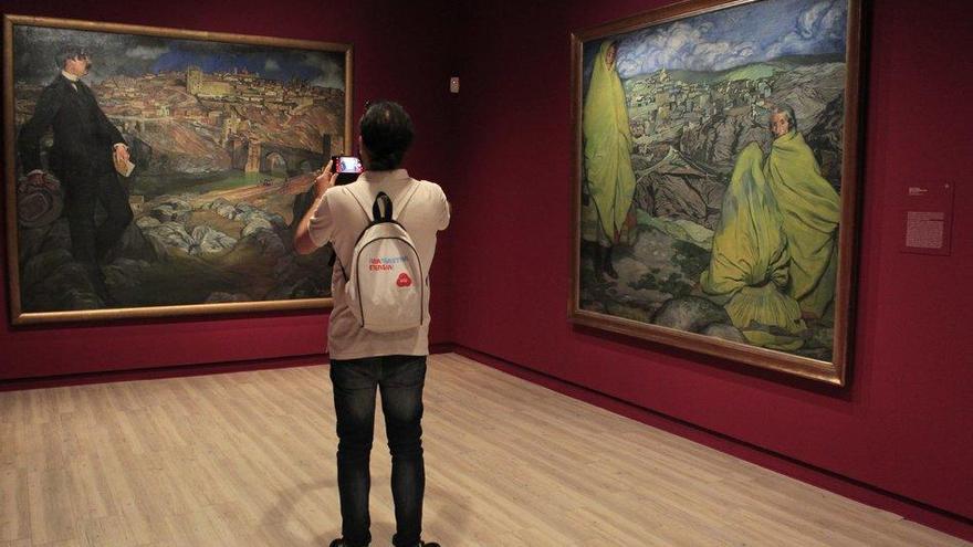 Dos de los cuadros de Zuloaga que pueden verse en la exposición de Fundación Mapfre